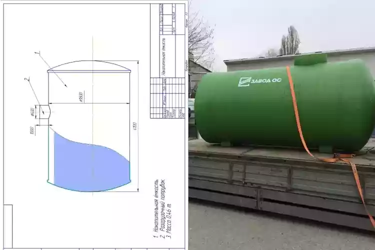 Аккумулирующая ёмкость с функцией усреднения потока