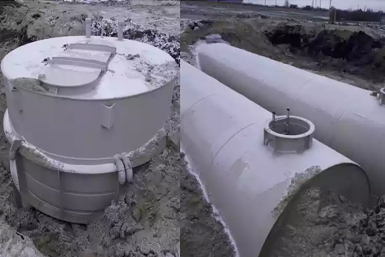 Подземные пожарные резервуары с насосной станцией
